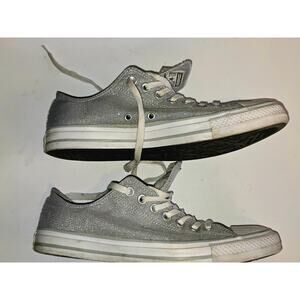Silver Glitter Chuck Taylor All Stars Women's Size 11